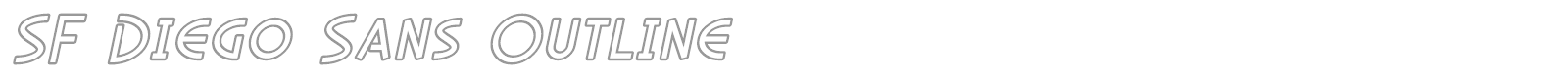 SF Diego Sans font preview